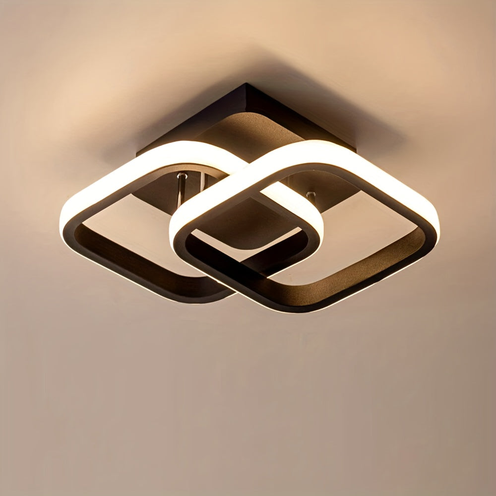 Modern Creative Flower-shaped LED Ceiling Light With Three Adjustable Colors