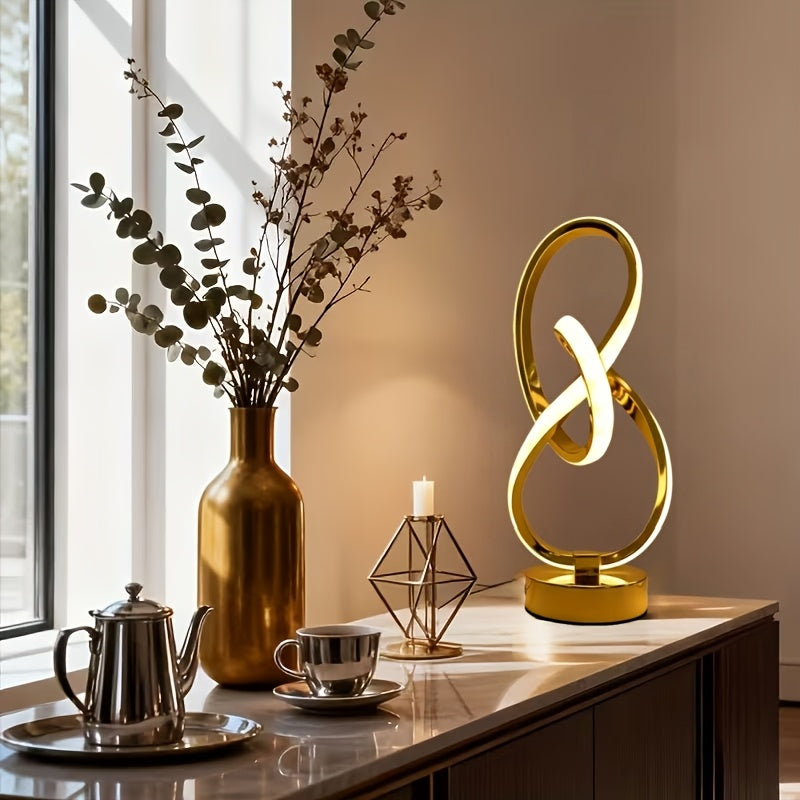 Modern Spiral LED Desk Lamp
