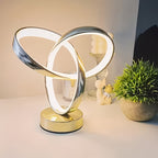 Modern Aluminum Art LED Desk Lamp – 3-Color Dimmable