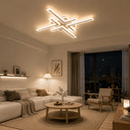 Geometric Linear Modern LED Flush Mount Ceiling Light