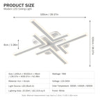 Geometric Linear Modern LED Flush Mount Ceiling Light