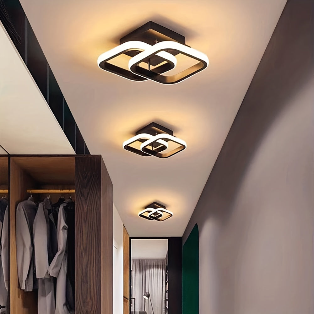 Modern Creative Flower-shaped LED Ceiling Light With Three Adjustable Colors