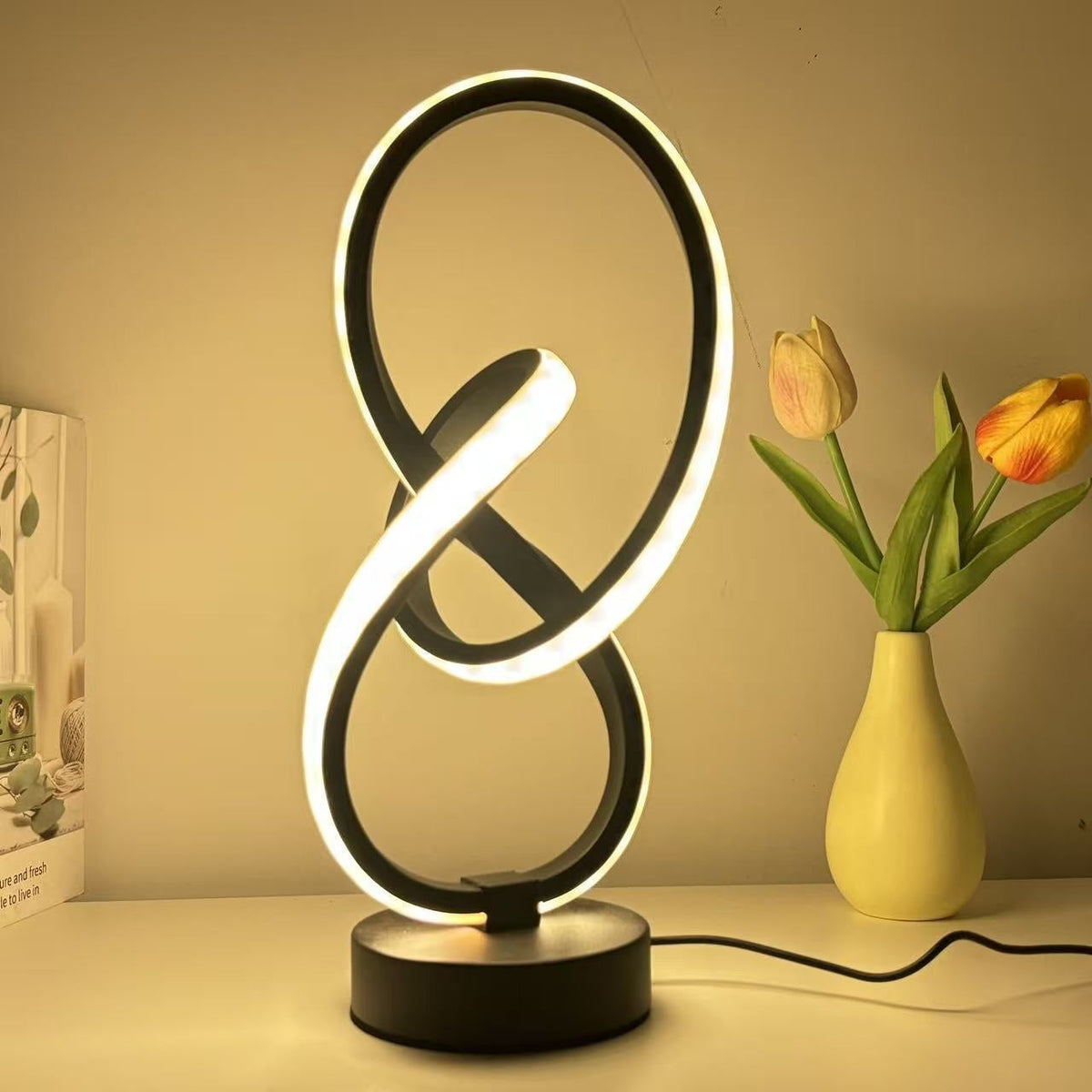 Modern Spiral LED Desk Lamp