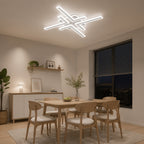 Geometric Linear Modern LED Flush Mount Ceiling Light