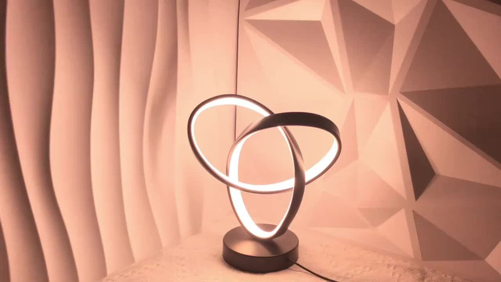 Modern Aluminum Art LED Desk Lamp – 3-Color Dimmable