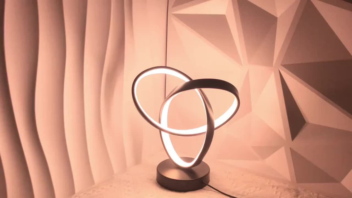 Modern Aluminum Art LED Desk Lamp – 3-Color Dimmable