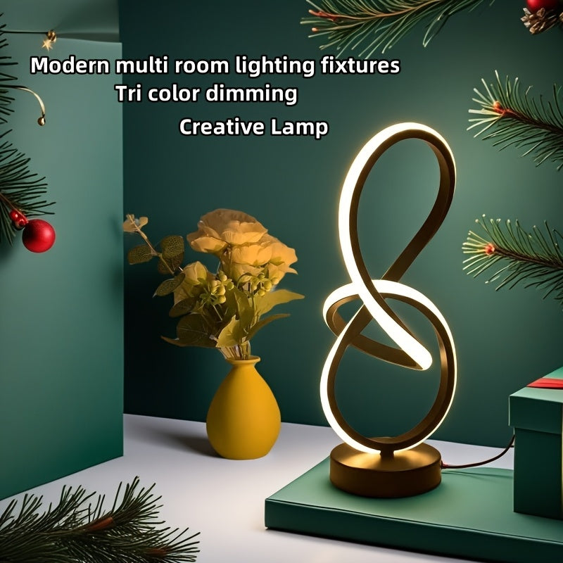 Modern Spiral LED Desk Lamp