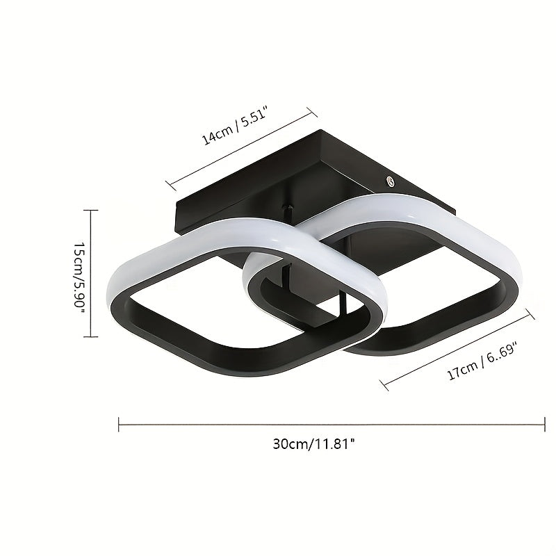 Modern Creative Flower-shaped LED Ceiling Light With Three Adjustable Colors