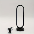 Elegant Oval USB Table Lamp – 3-Color Dimmable LED