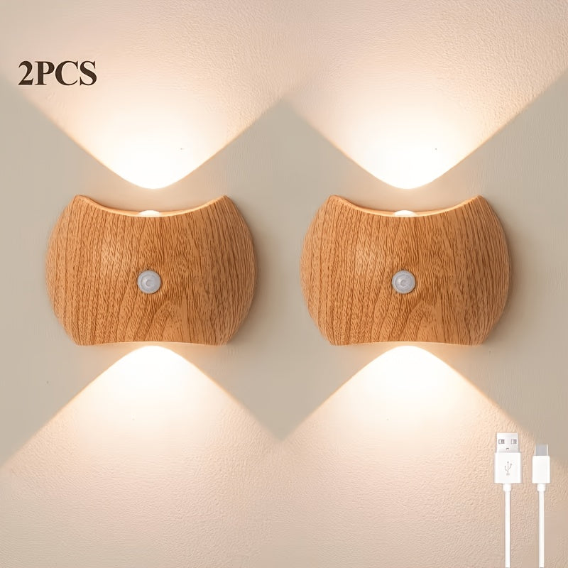 Rechargeable 3 Colors Wireless Up And Down Wall Mount Light