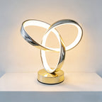 Modern Aluminum Art LED Desk Lamp – 3-Color Dimmable