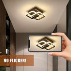 Modern Creative Flower-shaped LED Ceiling Light With Three Adjustable Colors