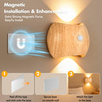 Rechargeable 3 Colors Wireless Up And Down Wall Mount Light