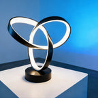 Modern Aluminum Art LED Desk Lamp – 3-Color Dimmable