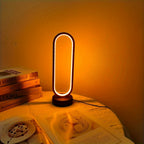 Elegant Oval USB Table Lamp – 3-Color Dimmable LED