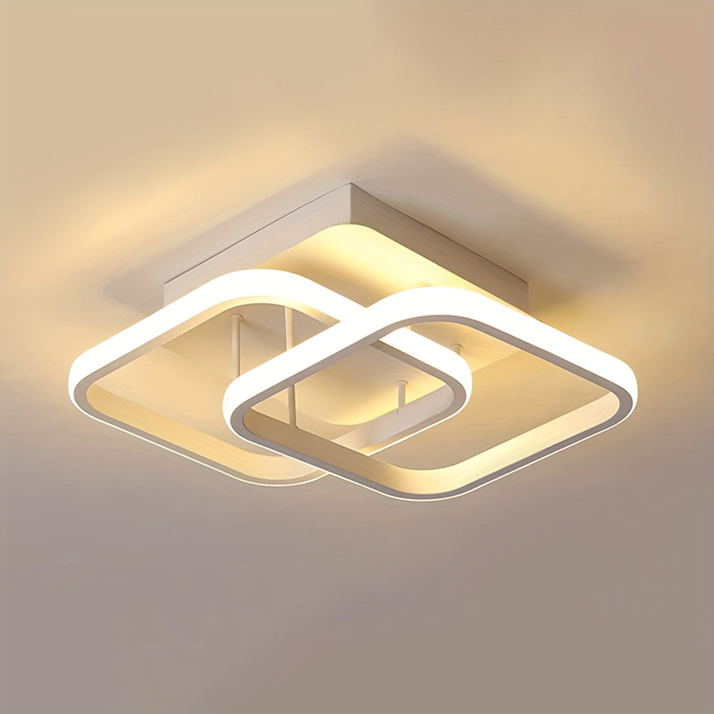Modern Creative Flower-shaped LED Ceiling Light With Three Adjustable Colors