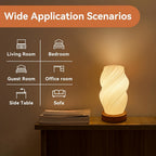 Wooden Base Decorative Table Lamp for Home Bedroom Living Room