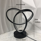 Modern Aluminum Art LED Desk Lamp – 3-Color Dimmable